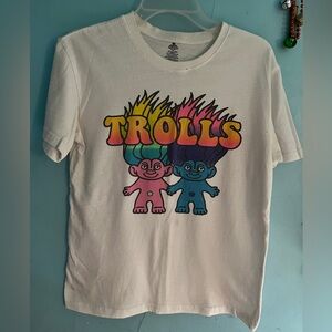 Trolls T-Shirt - White with Colorful Graphics